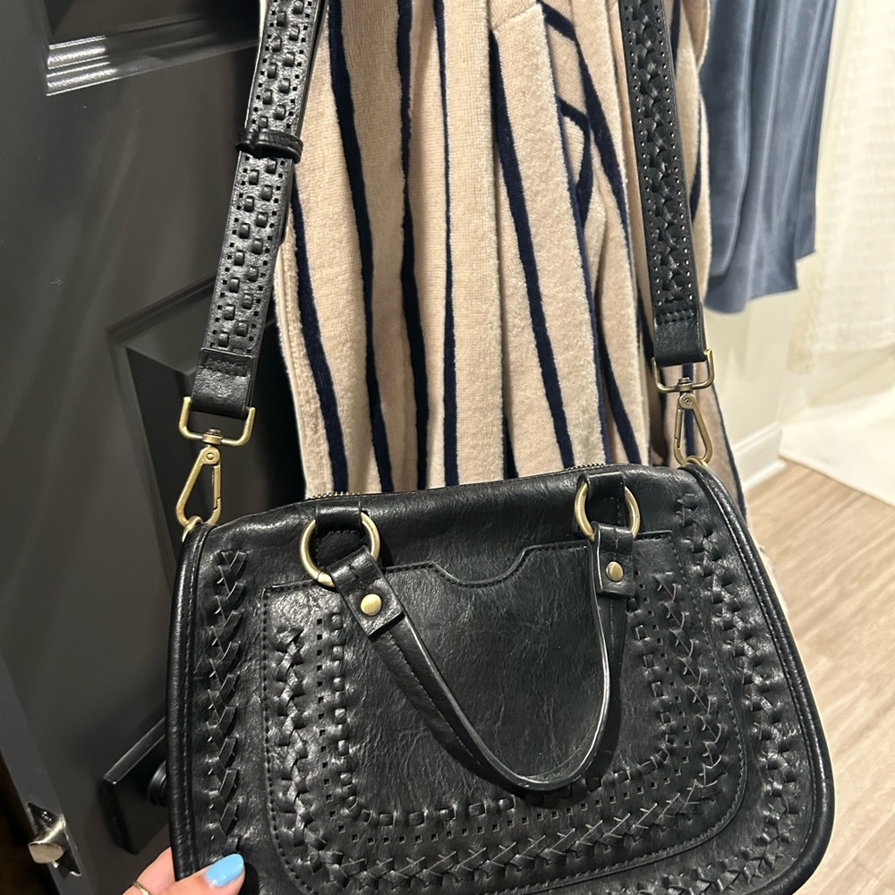 Black Leather Handbag
